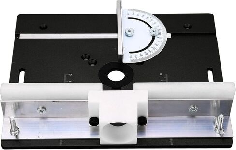 Aluminum Router Table Insert Base Plate for Woodworking, Metal Router System Installation Kit Black in Kuwait