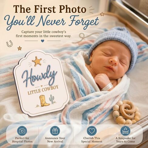 Hello World Newborn Sign, Birth Announcement Sign For New Baby, Nursery in Kuwait