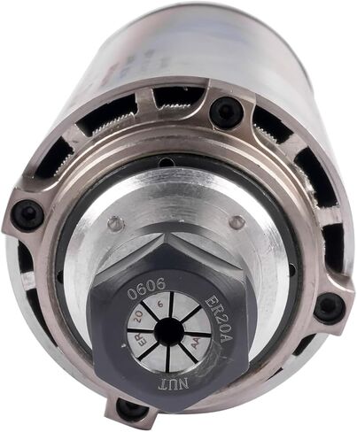 Air Cooled Spindle 14A 80mm 2 Poles ER20 Replacement for CNC Router Machine | 110V 2.2KW 400Hz in Kuwait