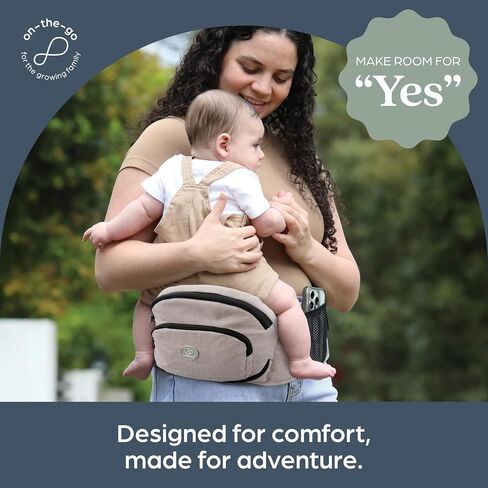 Dreambaby Up & Go Baby Hip Seat Carrier – Lightweight Toddler Holder with Storage Pockets, Ergonomic Design, Wide Adjustable Waistband – Suitable for Children 3.5-18kgs in Kuwait