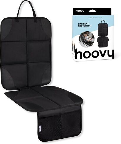 Hoovy Car Seat Protector, Non-Slip Backing, Universal Fit, Lightweight, 18x50 Inch, Black in Kuwait
