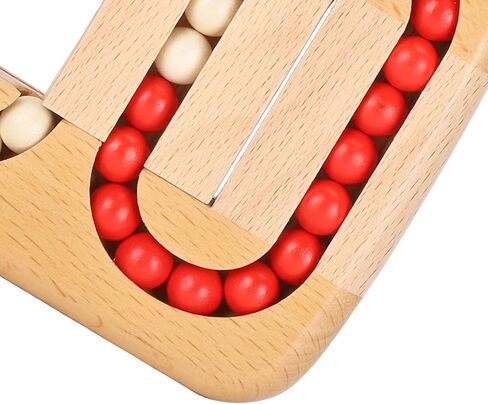 Planar Ball Wooden Toy, Bead Maze Puzzle Game for Brain Teaser Logic Development, with Beech Wood Stress Relief for Kids Adults in Kuwait