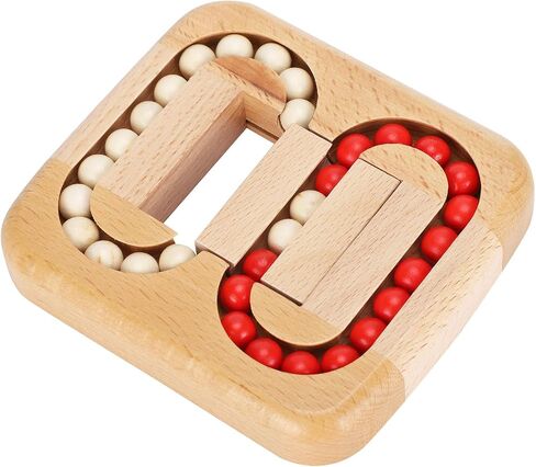 Planar Ball Wooden Toy, Bead Maze Puzzle Game for Brain Teaser Logic Development, with Beech Wood Stress Relief for Kids Adults in Kuwait