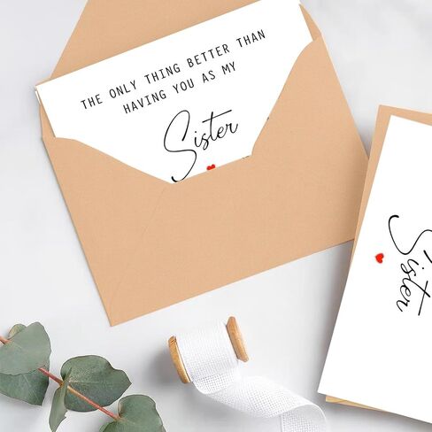 Pregnancy Announcement Card for Sister | Real Pressed Baby's Breath Keepsake with Envelope in Kuwait