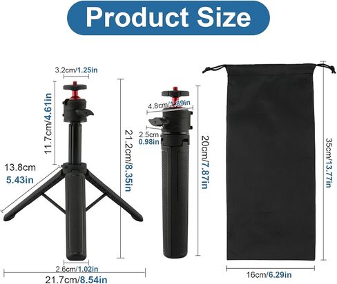 Mini Tripod Mount, 360° Tilt Angle & Height Adjustable Stand Mount for Starlink Models, Portable Mini Tripod Kit with Durable Aluminum Build for Outdoor Camping, Traveling & RV in Kuwait