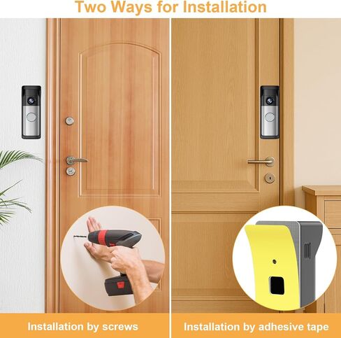 No-Drill Adhesive Mount - 2026 New Upgraded for Ring Battery Doorbell/Plus/Pro (2nd Gen-Newest Model), Camera Door Mounting Holder Bracket Accessories Easy Installation for Apartments Office Houses in Kuwait