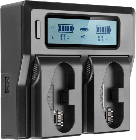 LP-E19 LP-E19 / LP-E4N with LCD Dual Slot Fast Charger 1DX / 1D X Mark II / 1Ds Mark III / 1D Mark III / 1(2 Pcs) in Kuwait
