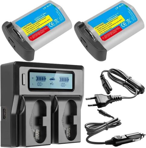 LP-E19 LP-E19 / LP-E4N with LCD Dual Slot Fast Charger 1DX / 1D X Mark II / 1Ds Mark III / 1D Mark III / 1(1 Charger) in Kuwait