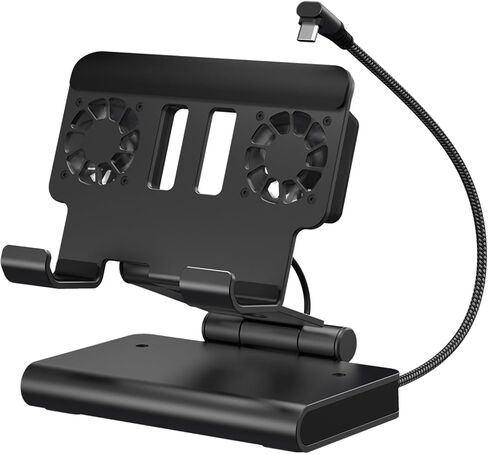 Docking Station for ROG Ally X for Steam Deck, for MSI Claw, for Legion Go with Dual Fans 4K 144Hz HDMI 2.1 100W PD USB 3.2 Gigabit Ethernet Adjustable Stand (with Lights) in Kuwait