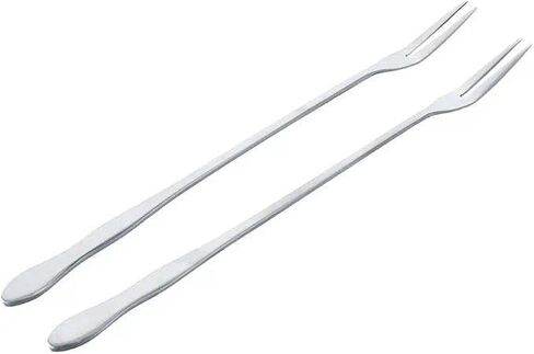 2pcs Dessert Fork Prong Durable 8 Inches Pickle Fork 304 Stainless Steel Olive Kitchen in Kuwait