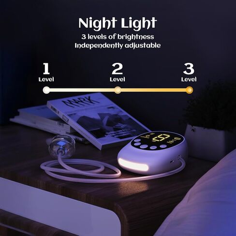 X-Bosak Electric Nasal Aspirator for Baby - Hospital Grade | Mucus Remover with 9 Suction Levels, USB-C Rechargeable, Night Light & Nursery Rhymes, BPA-Free Silicone Tips in Kuwait