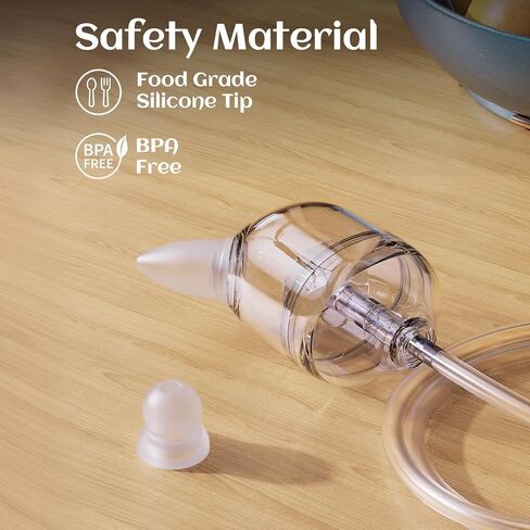 X-Bosak Electric Nasal Aspirator for Baby - Hospital Grade | Mucus Remover with 9 Suction Levels, USB-C Rechargeable, Night Light & Nursery Rhymes, BPA-Free Silicone Tips in Kuwait