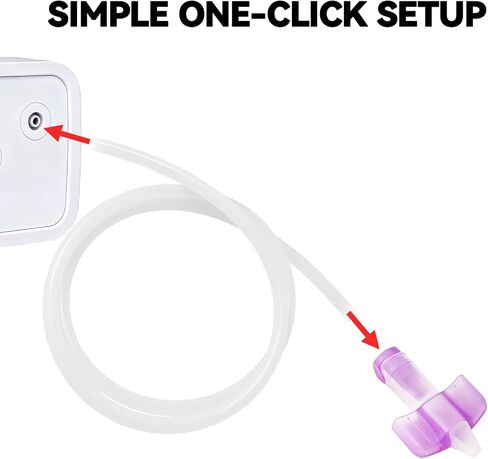 TERPINK Replacement Tubing Compatible with Dr. Noze Best NozeBot Electric Nasal Aspirator, Silicone Hose for Electric Nose Cleaner BPA-Free Portable & Easy to Clean Nose Sucker Tube in Kuwait