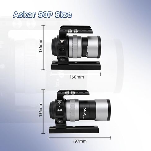 Askar 50P Telescope,50mm Aperture F3.8 SD Glass Refractor OTA, Versatile Quadruplet APO Astrograph, 160mm Vixen Dovetail Plate for Deep Sky Astrophotography and Visual Astronomy in Kuwait
