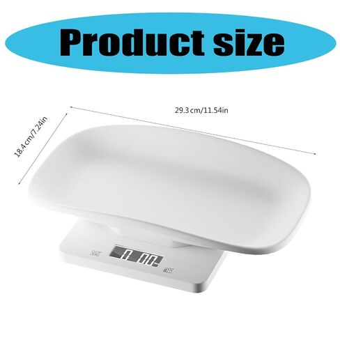 Accurate Weighing Scale Portable Pet for Newborns Cats and Dogs with Clear LCD and Hanging Storage Small Animal in Kuwait