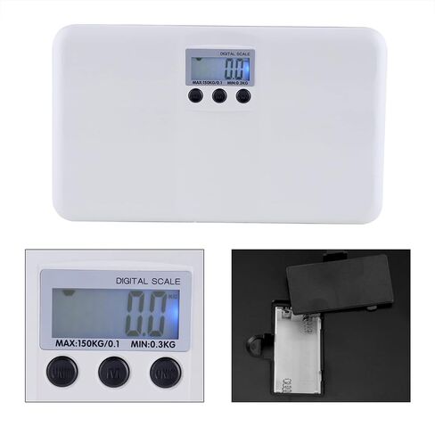 MAVIS LAVEN LCD Digital Scale with Backlight, On/Tare Function, Low Battery Alarm, Memory Function, Unit Conversion, for Baby Pet Weighting, Household Use in Kuwait