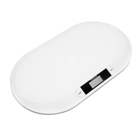 Baby Scale for Infant Weighing 20kg/44lbs Capacity LCD Display Tare Function for Home Pet Use White ABS Plastic in Kuwait