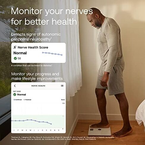 WITHINGS Body Comp + Cleaning Kit - Scale for Body Weight and Complete Body Analysis, Wi-Fi & Bluetooth, Baby Digital Scale, Accurate Visceral Fat, Heart Health, Scales Compatible with Apple, White in Kuwait