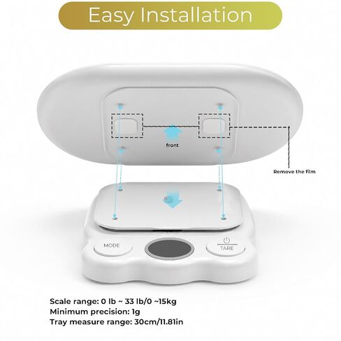 Digital Pet Scale,Best for Newborn Pets,Max 33 lb | Puppy Scale for Weighing, Multi-functional Electronic Weighing Scale,Extra-large Buttons with High-definition Display. in Kuwait