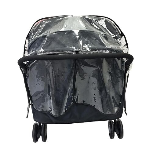 Stroller Rain Cover,Universal Rain Cover for Side by Side Baby Stroller, Double Stroller Cover for Rain and Wind,Baby Outdoor Activities Accessories. in Kuwait