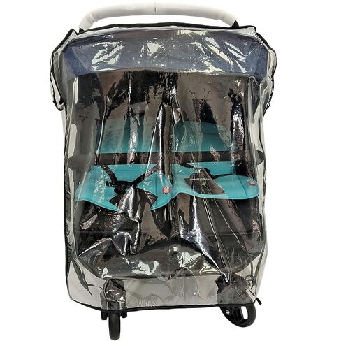 Stroller Rain Cover,Universal Rain Cover for Side by Side Baby Stroller, Double Stroller Cover for Rain and Wind,Baby Outdoor Activities Accessories. in Kuwait