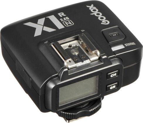 Godox Flash X1R-N TTL Wireless Flash Receiver for Nikon, 2.4GHz Godox X System Receiver with TTL, Manual Flash Control, High-Speed Sync up to 1/8000s, Compact Design for Studio and Location Use in Kuwait