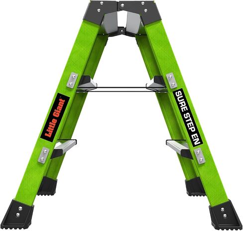 Little Giant Ladders Sure Step 3-Step Fiberglass Step Stool, Type IAA, 375 lb Weight Capacity, ANSI Certified, Extra Heavy Duty (910-00001) in Kuwait
