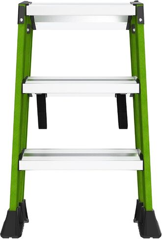 Little Giant Ladders Sure Step 3-Step Fiberglass Step Stool, Type IAA, 375 lb Weight Capacity, ANSI Certified, Extra Heavy Duty (910-00001) in Kuwait
