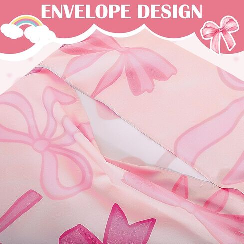 Xuhal 1 Pcs Bow Nap Mat Cover Kids for Boys and Girls 47 x 21.25 Inch Vinyl Sleeping Mat Cover for Preschool Children Kindergarten Toddler Care in Kuwait