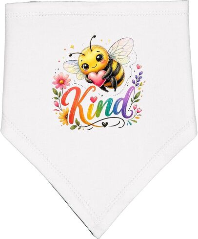 inktastic Bee Kind Baby Bandana Bib in Kuwait