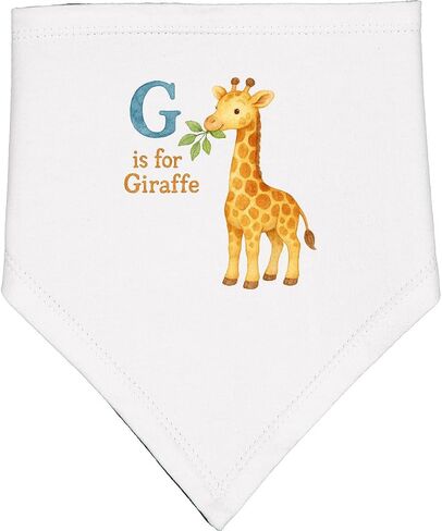inktastic G Is for Giraffe Alphabet Baby Bandana Bib in Kuwait