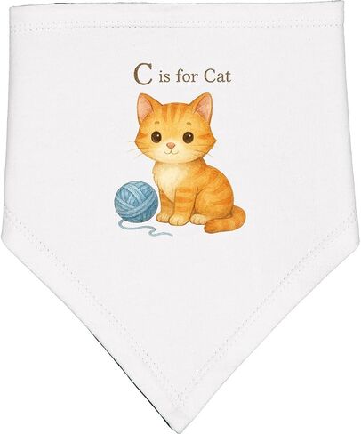 inktastic C Is for Cat Baby Bandana Bib in Kuwait
