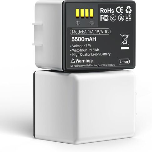 5500mAh Batteries for Arlo Pro 3/ Pro 4, 2-Packs Rechargeable Battery Replacement Compatible with Arlo Pro 5S 2K, Ultra, Ultra 2 Camera, A-4 A-4a, VMA5400, VMC4040P, VMC4060P in Kuwait