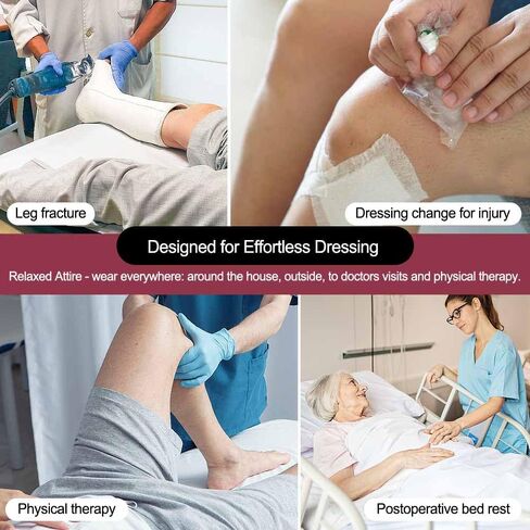 Tear Away Shorts for Women, Adaptive Breakaway Side Snap Shorts | Washable Post Surgery Recovery Short Pants；for Elderly, Post-Surgery Patients, Disabled Individuals in Kuwait