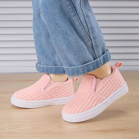 BMCiTYBM Baby First Walking Shoes & Infant Sneakers - Non-Slip Rubber Sole for Indoor Outdoor Breathable Mesh Slip-on for Boys Girls 6-24 Months in Kuwait