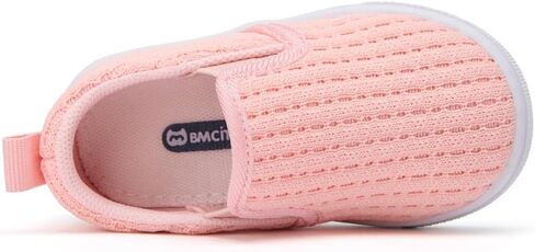 BMCiTYBM Baby First Walking Shoes & Infant Sneakers - Non-Slip Rubber Sole for Indoor Outdoor Breathable Mesh Slip-on for Boys Girls 6-24 Months in Kuwait