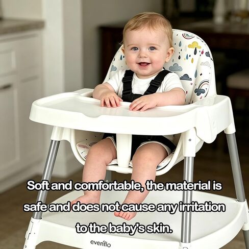 High Chair Cover Replacement Compatible with Evenflo, Soft Cushion with Anti-Slip Pad. in Kuwait
