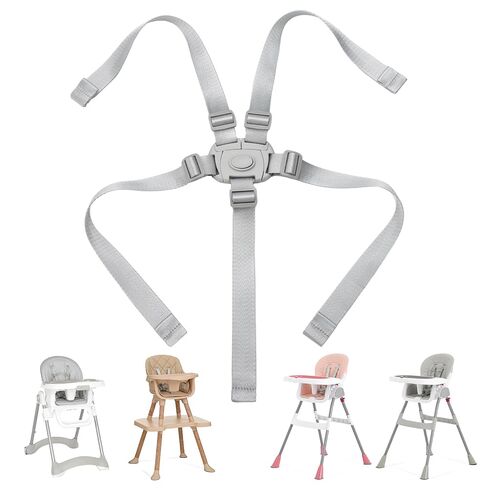 High Chair Straps Replacement Compatible with Dream On Me, 5 Point Harness | Fit for Dream On Me Table Talk/Luna, Universal Adjustable Safety Belt, High Chair Accessories in Kuwait