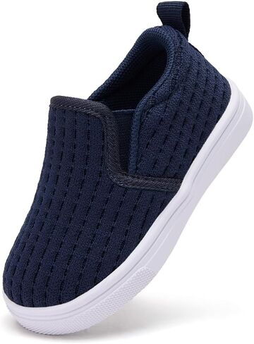 BMCiTYBM Baby First Walking Shoes & Infant Sneakers - Non-Slip Rubber Sole for Indoor Outdoor Breathable Mesh Slip-on for Boys Girls 6-24 Months in Kuwait