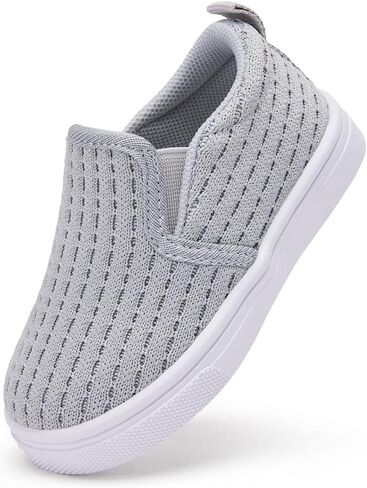 BMCiTYBM Baby First Walking Shoes & Infant Sneakers - Non-Slip Rubber Sole for Indoor Outdoor Breathable Mesh Slip-on for Boys Girls 6-24 Months in Kuwait