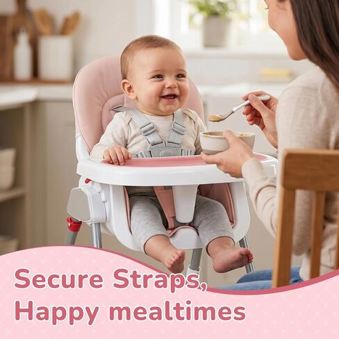 High Chair Straps Replacement Compatible with Dream On Me, 5 Point Harness | Fit for Dream On Me Table Talk/Luna, Universal Adjustable Safety Belt, High Chair Accessories in Kuwait