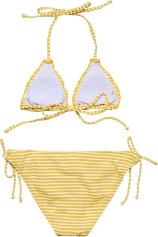Snapper Rock Kids Snapper Rock Sunshine Stripe Teen Triangle Bikini (Big Kid) in Kuwait