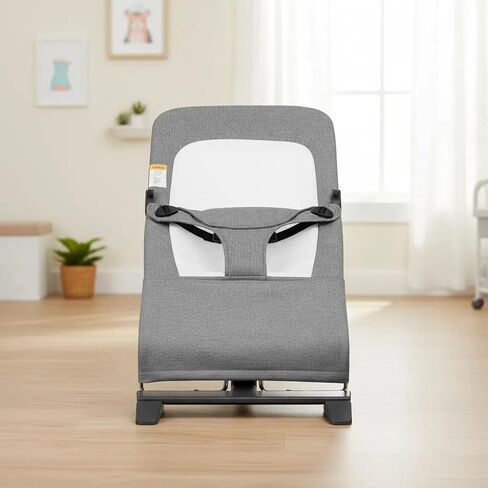 Replacement Baby Bouncer Seat Cover Compatible with Baby Delight Bouncer Balance Soft & Bliss, Quilted Cotton with Breathable Mesh Insert, Machine Washable, Skin-Friendly Grey in Kuwait