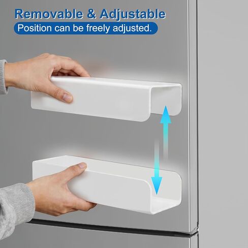 PAVSTINE Adjustable Magnetic Holder for Gloves & Tissue Box, Split Design | No-Drill Magnetic, Width-Adjustable Split Wipes Dispenser, Holds up to 6 Lbs, for Kitchen, Laundry, Garage & Workshop, White in Kuwait