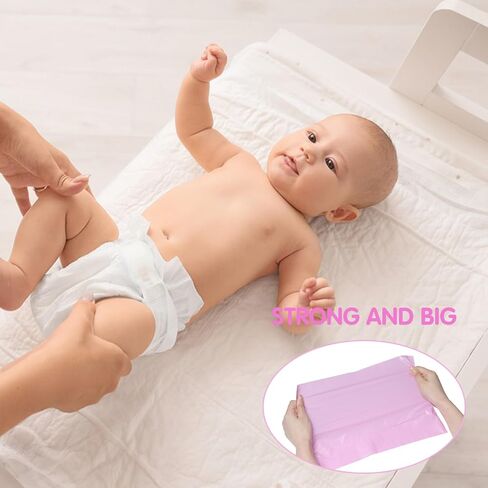 DREAM&GLAMOUR Disposable Diaper Sacks,240 Count | value pack,16 roll/240 Count,Lavender Scented,four colors,Diaper Disposal or Pet Waste Bags,13 X 9 Inches in Kuwait