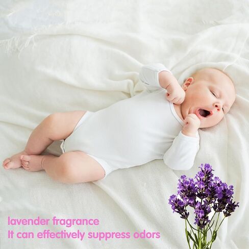 DREAM&GLAMOUR Disposable Diaper Sacks,240 Count | value pack,16 roll/240 Count,Lavender Scented,four colors,Diaper Disposal or Pet Waste Bags,13 X 9 Inches in Kuwait