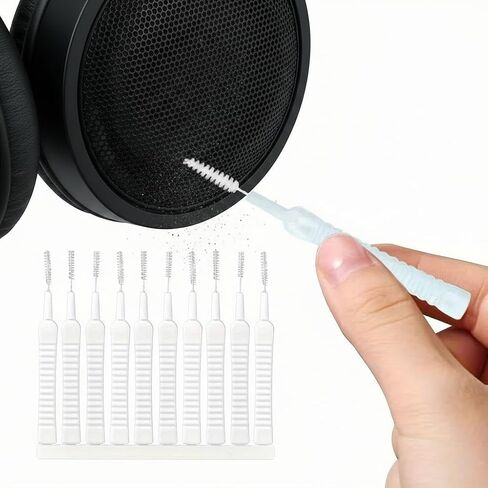 10pcs Multi-Functional Mini Cleaning Brushes - Plastic, Nozzle & Phone Port Cleaner, Ideal for Bathroom, Kitchen, Bedroom, and Furniture, Showerhead Cleaner in Kuwait
