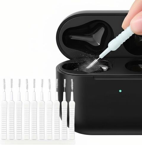 10pcs Multi-Functional Mini Cleaning Brushes - Plastic, Nozzle & Phone Port Cleaner, Ideal for Bathroom, Kitchen, Bedroom, and Furniture, Showerhead Cleaner in Kuwait