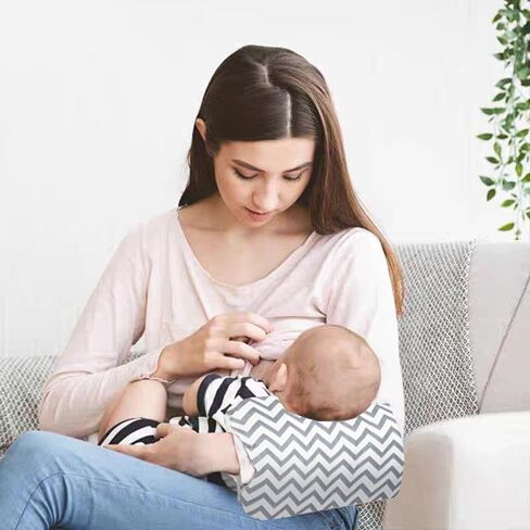 Cozy Cradle Pillow, Cozy Cradle Arm Pillow, Baby Nursing Pillow Head Support Pillow for Breastfeeding Bottle Feeding (Light Grey Crown) in Kuwait