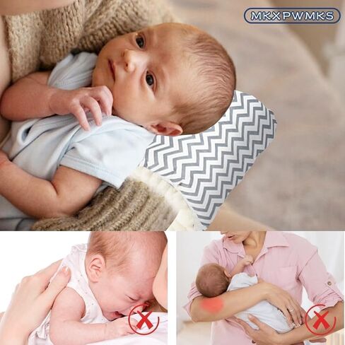 Cozy Cradle Pillow, Cozy Cradle Arm Pillow, Baby Nursing Pillow Head Support Pillow for Breastfeeding Bottle Feeding (Light Grey Crown) in Kuwait